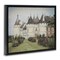 Stupell Industries French Castle Landmark Framed Floater Canvas Wall Art Design by Graffi*tee Studios